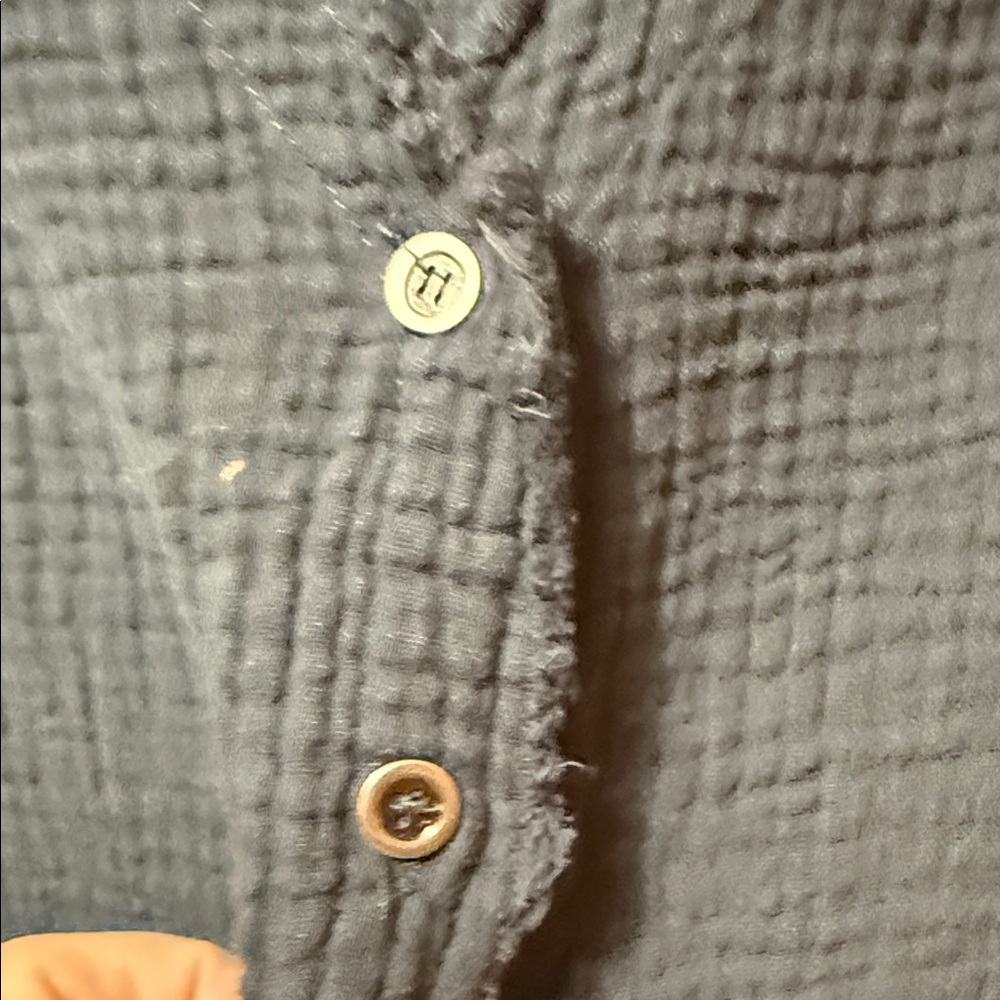 Chic Blue Button-Front Tunic - Picture 3 of 8